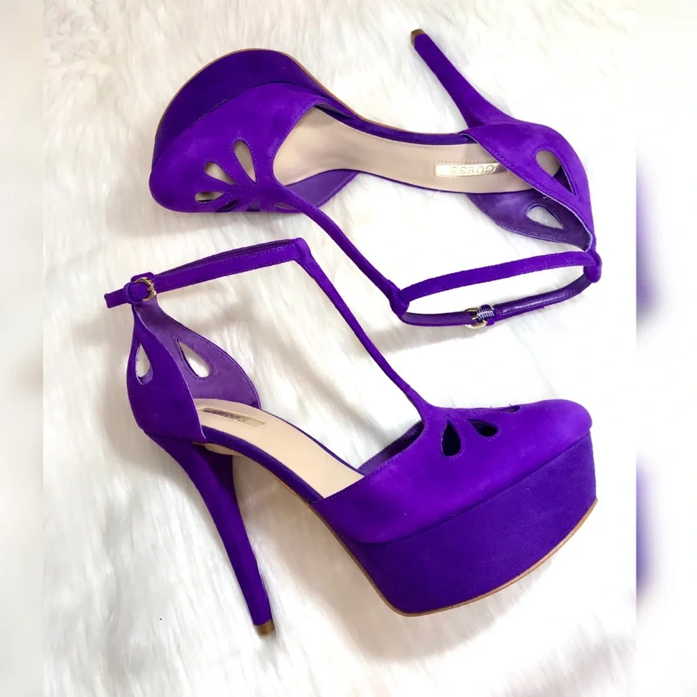 MARCIANO SUEDE HEEL